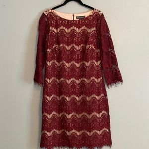 Maroon Lace Jessica Howard Dress sz 12P